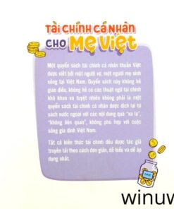 Một phần quan trọng của cuốn sách là hướng dẫn các bà mẹ cách lập ngân sách và quản lý chi tiêu hàng tháng