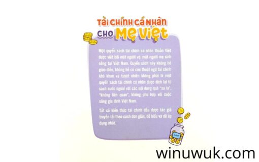 Một phần quan trọng của cuốn sách là hướng dẫn các bà mẹ cách lập ngân sách và quản lý chi tiêu hàng tháng